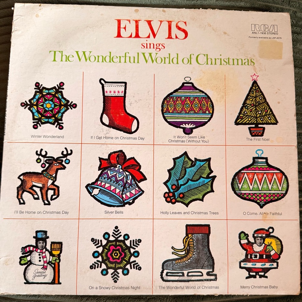 VINTAGE ELVIS - The Wonderful World of Christmas Album - 1971
